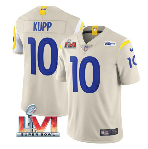 Youth Los Angeles Rams #10 Cooper Kupp Bone 2022 Super Bowl LVI Vapor Untouchable Limited Stitched Jersey Youth Los Angeles Rams #10 Cooper Kupp Bone 2022 Super Bowl LVI Vapor Untouchable Limited Stitched Jersey